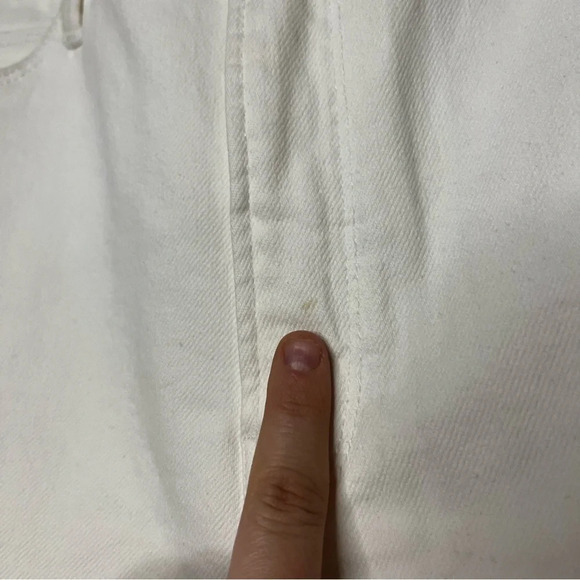 NWOT GOOD AMERICAN Good Waist Wide Leg Palazzo Pant White Jeans - Picture 16 of 16